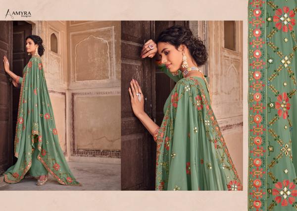 Amyra Dream georgette Embroidered Designer Salwar Suit Collection